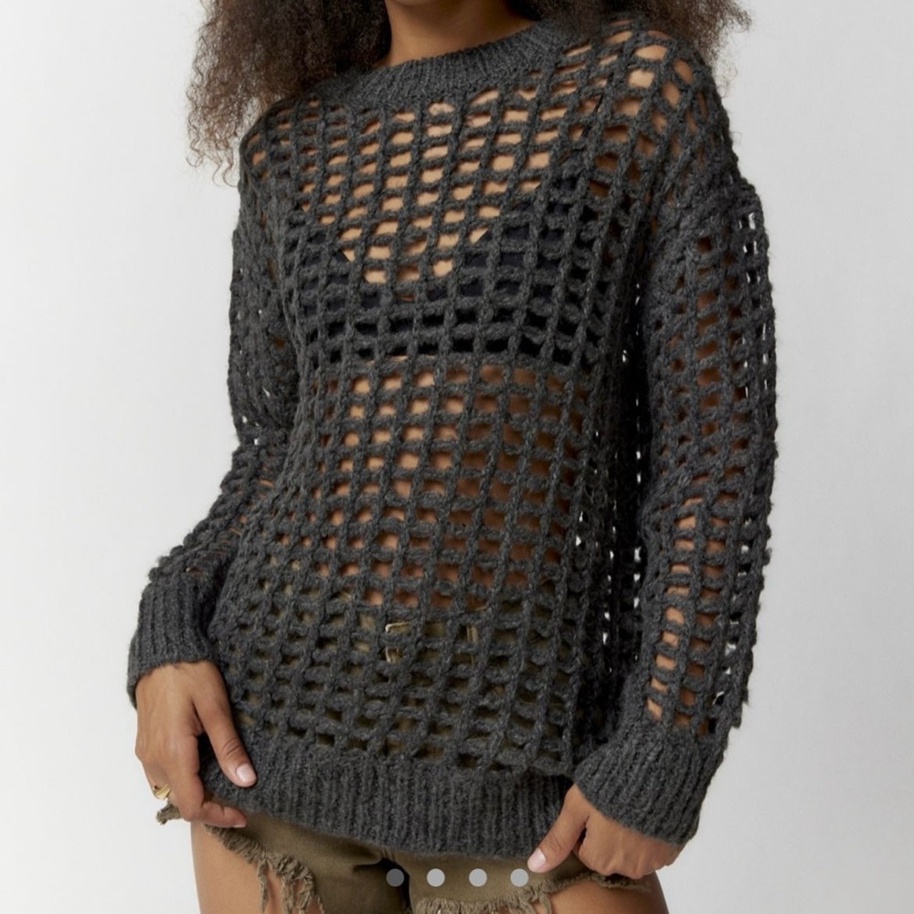 UO Open Knit Osaka Pullover Sweater